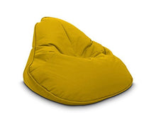 Pouf fiore poliestere impermeabile 120 x 80 cm (giallo)