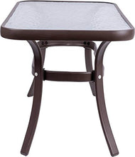 MaxxHome - Tavolo da salotto in vetro, 80 x 45 x 45 cm