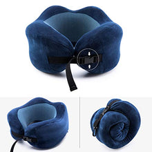 FSGD Cuscino di Corsa, a Forma di U del Collo di Corsa Ufficio Cuscino artefatto da aeromobili Treno Cuscino cervicale Memoria del Cotone Sonno Cuscino a Forma di u