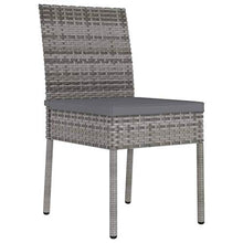 FAMIROSA Set da Pranzo da Giardino 5 pz in Polyrattan Grigio-5700