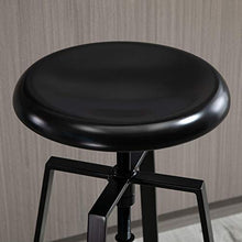 giordano shop Set 2 Sgabelli da Bar Alti in Metallo HMC Neri