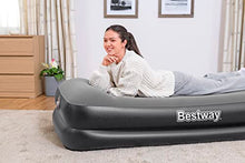 Bestway 67401 Airbed Tritech Bicolor Nero/Grigio Singolo Floccato Cm. 191X97X46