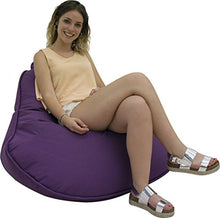 Pouf fiore poliestere impermeabile 120 x 80 cm (giallo)