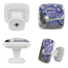 Notte stellata (23) 4 PCS Pomelli per Porta, Pomolo per Mobile, Pomelli per Mobili con Viti, Maniglia per Armadietto, Pomelli per Porta, Pomelli per Cassetti per Porta, Armadio, Cassetto e Credenza
