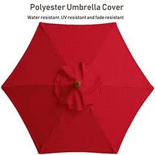 Ombrellone da Giardino/ Balcone/ Terrazzo Rosso Antipioggia Ombrelloni Da Giardino Per Ombrelloni Per Tavolini, Ombrello Da Mercato Rotondo Portatile Per Balcone Da Giardino Esterno, 2 M / 6,5 Piedi