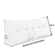 Testiera Letto Cuscino Testiera, Comodino Grandi Cuscini dello Schienale Triangolo Soft Pack Testata Cuscini Rimovibili E Lavabili Vita LEBAO (Color : A, Size : 150 * 50 * 20cm)