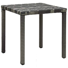 CCLLA Lettini Prendisole con Tavolo in polyrattan Antracite Composto da 2 lettini Prendisole e 1 tavolino