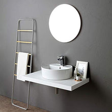 Kiamami Valentina SPECCHIO PER BAGNO DI DESIGN TONDO DIAM 70 CM CON BORDO A FILO LUCIDO