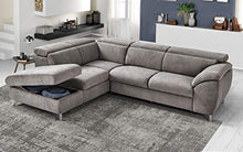 Dafnedesign.Com - Divano angolare 3 posti con penisola a Sinistra - Colore: Platino - cm. 271 x 222 x 94h
