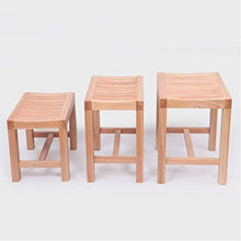 Sgabelli e sedie per Doccia in Legno di Teak Sgabello per Vasca da Bagno per ped Max 150kg 0107