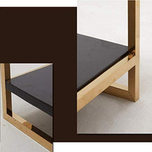YGH Americana Comodino, Divano Ad Angolo, Diversi Tavoli Lampada, Ferro Tavolino, Gold Frame, Legno Solido Piazza Governo, Dimensioni 50x40x50CM Comodino (Colore: Nero)