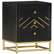 Tidyard Comodino Classico con 3 Cassetti in Legno Massello di Mango Nero 40x30x50 cm,Comodino Camera da Letto,Comodino Cameretta in Legno,Comodino Classico,Comodino con Cassetti,Comodino Rustico