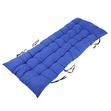 HERCHR Cuscini da Patio per Chaise Longue, Cuscino per Sedia con Schienale Alto per Sedia a Dondolo con 6 Lacci(48x125x8cm)