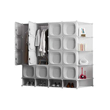 Guardaroba Pezzo di plastica di immagazzinaggio Armadi Armadio Semplice Assemblato Composizione Armadio (2 Stili) FANJIANI (Size : 183x47x165cm)