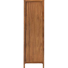 Miso 1284 - Armadio a 1 anta in legno di acacia con 1 ripiano e 1 appendiabiti