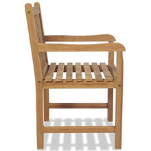 Festnight Set di 2 pz Sedie/Poltrone con Schienale e Braccioli in lgno di Teak Marrone da Pranzo da Giardino/Balcone/Patio/Piscina per Esterni 58x60x90 cm