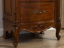 Simone Guarracino Luxury Design Comodino Gerald Stile Barocco Italiano Noce Marmo Crema