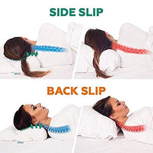 fjx Cuscino Memory Foam Cuscino Cervicale per Dolore al Collo Supporto Ortopedico per Cuscino Contorno per Schiena Stomaco Traversine Laterali,C