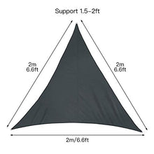 Baldacchino a vela a triangolo, anti-UV, impermeabile, per esterni, per patio, giardino, giardino, sabbia, 2 x 2 m