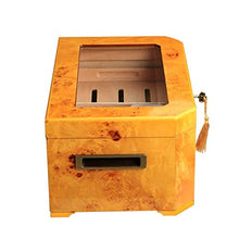 XUSHEN-HU Doppio Pallet Cassetto Humidor Giallo Mass Cigar