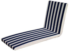 Cuscini MATERASSI per Sdraio LETTINI Piscina Giardino TERRAZZO CM 190X58H4 in Cotone Panama con Cerniera SFODERABILE (Lilla)