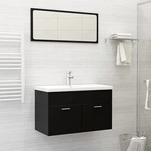 vidaXL Set Mobili da Bagno 2 pz Grigio in Truciolato