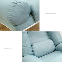 ZEQUAN Sedia Pieghevole Pieghevole per Camera da Letto con Balcone Pigro Multiuso (Color : Lake Blue)
