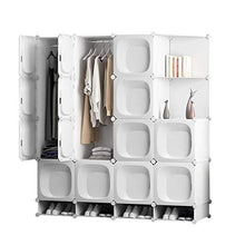 Cassapanche GGJIN Armadio stratificato Bianco Combinazione della Stanza Camera da Letto dello Studente di College Montaggio Semplice Push-Pull Moderna