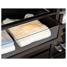 KOMPLEMENT cassetto con frontale in vetro 67,8x56,9x16 cm nero-marrone
