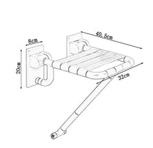 AYHa Bathroom Wall-Mounted pieghevole Doccia Sedile vasca da bagno Sgabello per Anziani persona disabile Anti-Slip Doccia Bench sicurezza