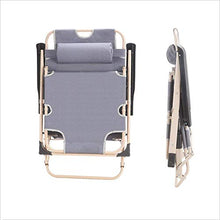 Generic Brands Sedia sdraiata/Sedia Pieghevole Portatile in Metallo Multifunzionale con braccioli Sedia Moderna di Design Casual