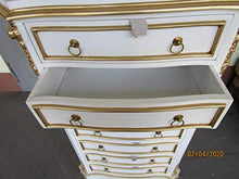 Kunibert Louis XIV - Credenza in stile barocco e rooko, altezza 131 cm, colore: Bianco con oro