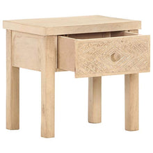 Tidyard 2 pz Comodino Moderno in Legno Massello di Mango,Comodino Camera da Letto Classico,Comodino con Cassetto,Comodino Cameretta,Tavolino da Salotto Comodino Porta Oggetti 40x30x43 cm