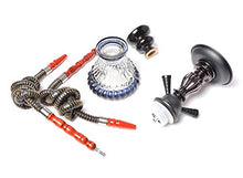 Narghilè, Set Ditabacco Narghile Narghile Set 2 Tubi per 2 Persone Chicha Nargile con Tubo Shisha Shisha Connettore Accessori per Bar (B)