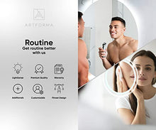 Artforma Specchio Rotondo da Bagno Controluce LED | 70 cm | su Misura | Personalizza Specchio Tondo da Parete Bagno | LED Premium | Colore LED - Bianco Freddo/Caldo | L82