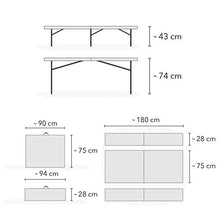 Park Alley PA-4932 Set Birreria, Bianco, 180x75x74 cm