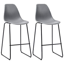 UnfadeMemory Set da Bar Mobili Bistro per Interno Che Esterno 3 pz in Plastica Grigio
