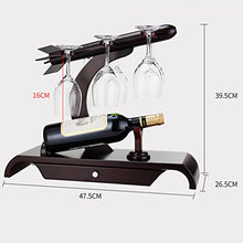 Lxlxq Creativo Piccolo Rocket Styling Wine Display Wine Rack Ornamenti Vino Hanging Cup Holder Bottle