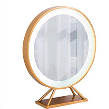 Specchio per Trucco Specchio a Luce LED Illuminato, Specchio per Trucco, con Lampadine LED Dimmerabili e Design Touch-Control con LED Luci, 3 modalità di Colore