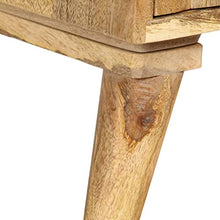 vidaXL Comodino 40x30x50 cm in Legno Massello di Mango