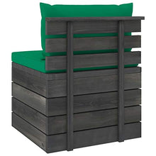 vidaXL Divano da Giardino 4 Posti su Pallet con Cuscini Massello Pino
