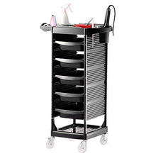 Pratico Carrello a rulli, con 5 cassetti, Salone di Bellezza, deposito, Accessori per Parrucchieri, mensola a 7 Piani e Design delle ruoteZHFZD
