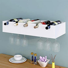 Classico 5Bottle vino rack di stoccaggio |Creativo Hanging Holder Calici |Moderna Wine Bottle Holder for orizzontale attesa |Bottiglia di vino Display Rack Can Contiene 5 Bottiglie e 5 bicchieri
