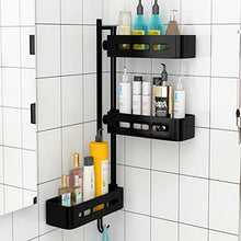 DZHTWSRYGR Bathroom Corner Shelf Bathroom Shelves, Bathroom Wall-Mounted Perforation-Free Storage Rack
