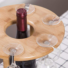 JXFS, supporto per bicchieri da vino e portabottiglie, in legno, con gancio, per gli amanti del vino, per feste e banchetti