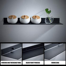 MSZQ - Mensola da bagno in alluminio resistente, per cucina e bagno, rettangolare, per bagno e cucina, 60 cm