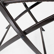 DNNAL Set di mobili Portico per Patio, Tavolo in Rattan all'aperto e Sedia Balcone Cortile Balcone Giardino Mobili da Giardino all'aperto, Design Pieghevole