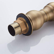 HYY-YY - Rubinetto per lavabo in rame anticato, colore: Nero antico spazzolato