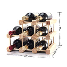 LHQ-HQ Vino di Legno Solido Rack di Legno Creativo Wine Rack Possono Essere assemblati 32x26x28cm Semplice