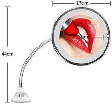 Specchio Specchi per Il Trucco 360 ° 10x LED Vanity Rotante Flessibile d'Ingrandimento Lampada Forte Ventosa